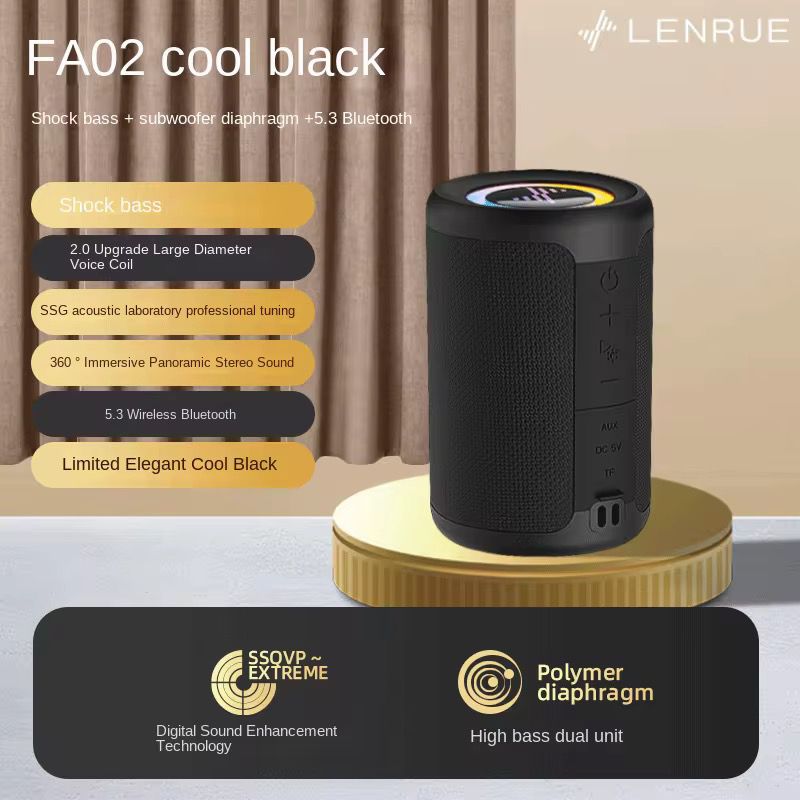 مكبر صوت محمول عالي الجودة – صوت نقي وعميق – تصميم أنيق وقوي