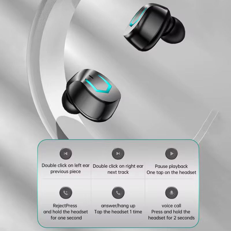 سماعات TWS لاسلكية للأذن – صوت نقي، بطارية طويلة، تصميم مريح