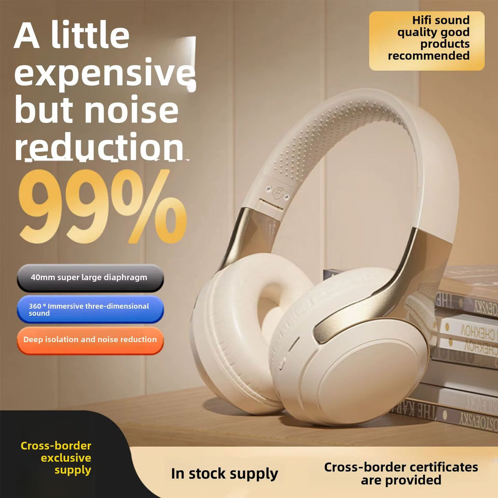 سماعة رأس بلوتوث لاسلكية عالية الجودة | صوت HiFi نقي وعمر بطارية طويل | مثالية للأعمال والمكالمات