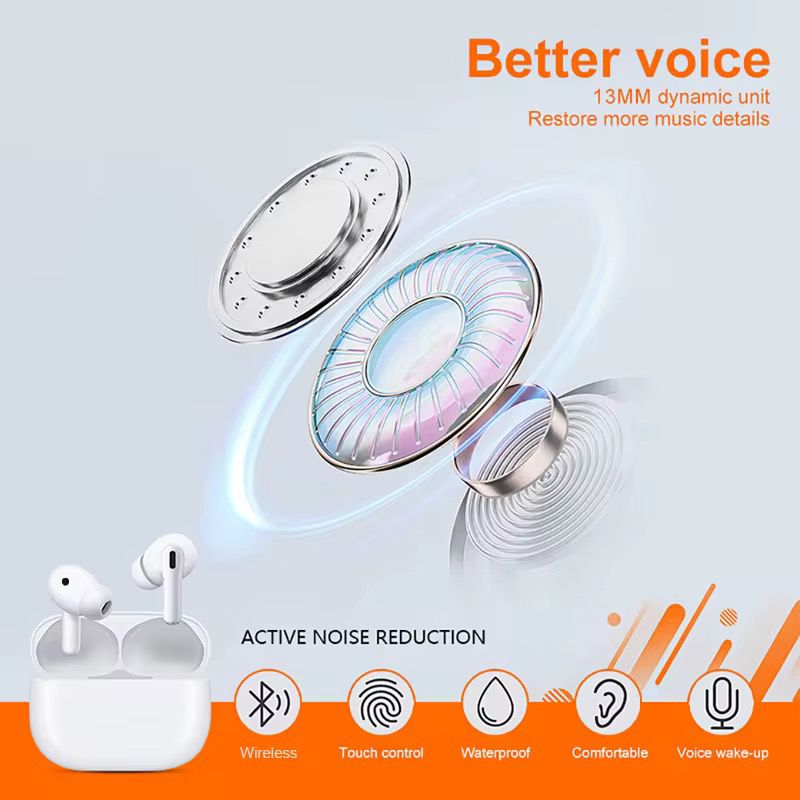 سماعات أذن لاسلكية حديثة بتقنية بلوتوث | صوت ستيريو نقي وجودة عالية | تصميم أنيق ومريح للاستخدام اليومي