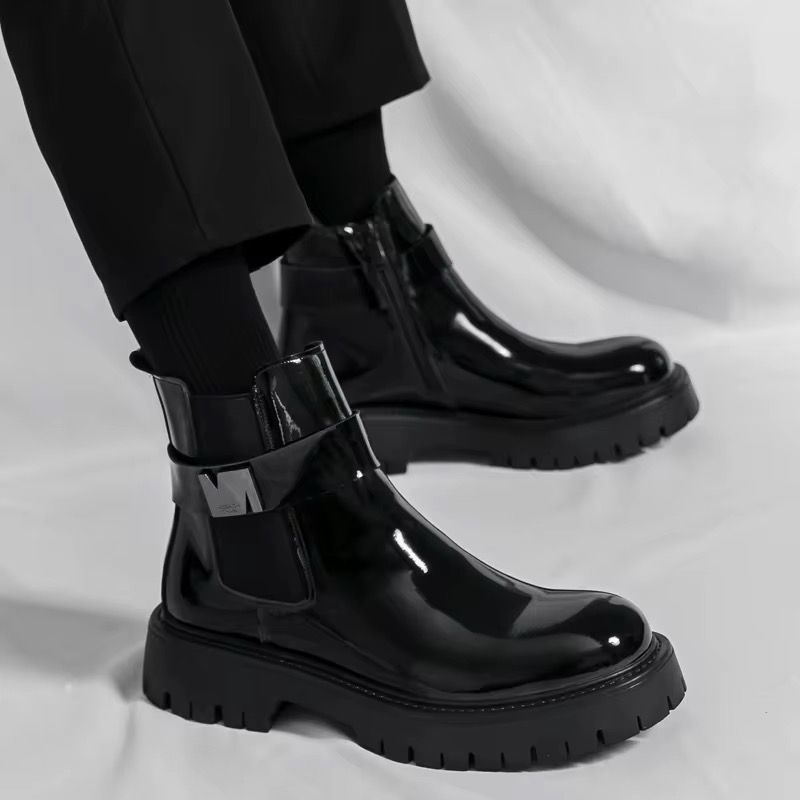 بوت رجالى بيلمع جلد ناعم