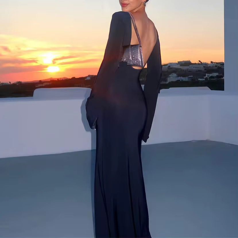 فستان طويل حصرى الاكثر طلبا الان