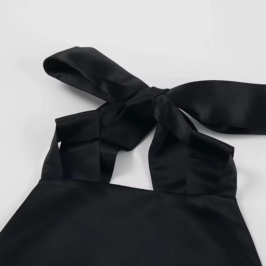 فستان سهر قصير بتصميم فرنسى كلاسيكى