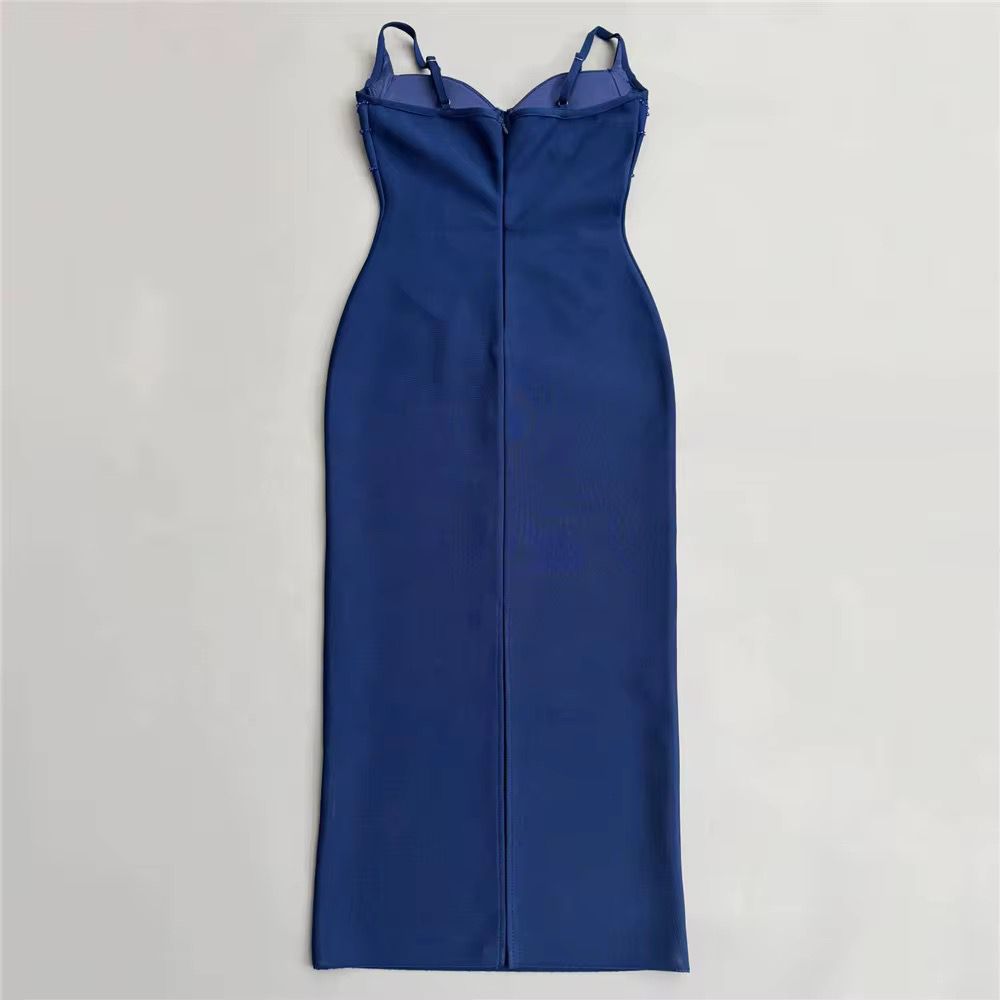 فستان سهر انيق نسائى مزين بالخرز