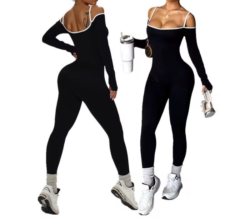 لبس نسائي رياضى بنمط جديد وانيق وطويل الاكمام