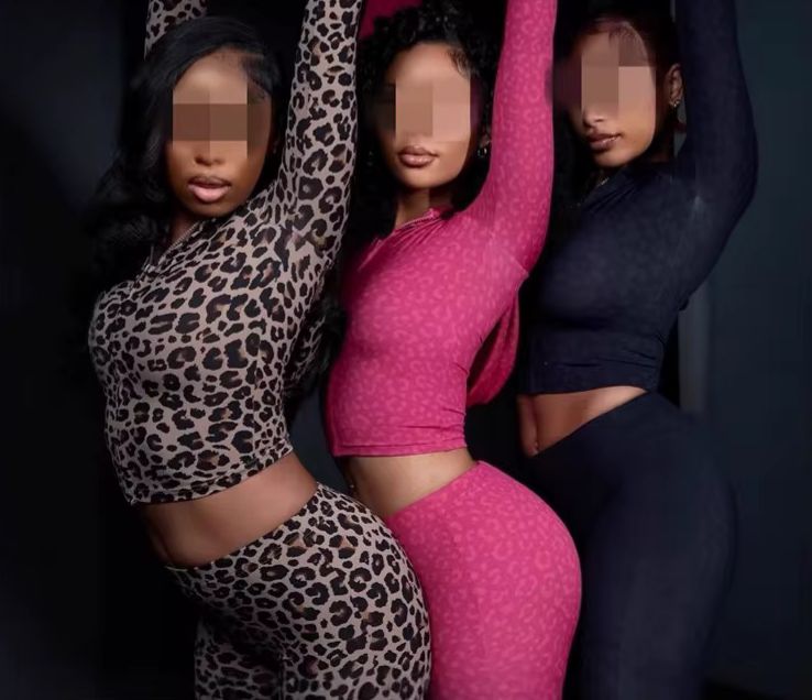 طقم الفهد النسائي كامل قطعتين