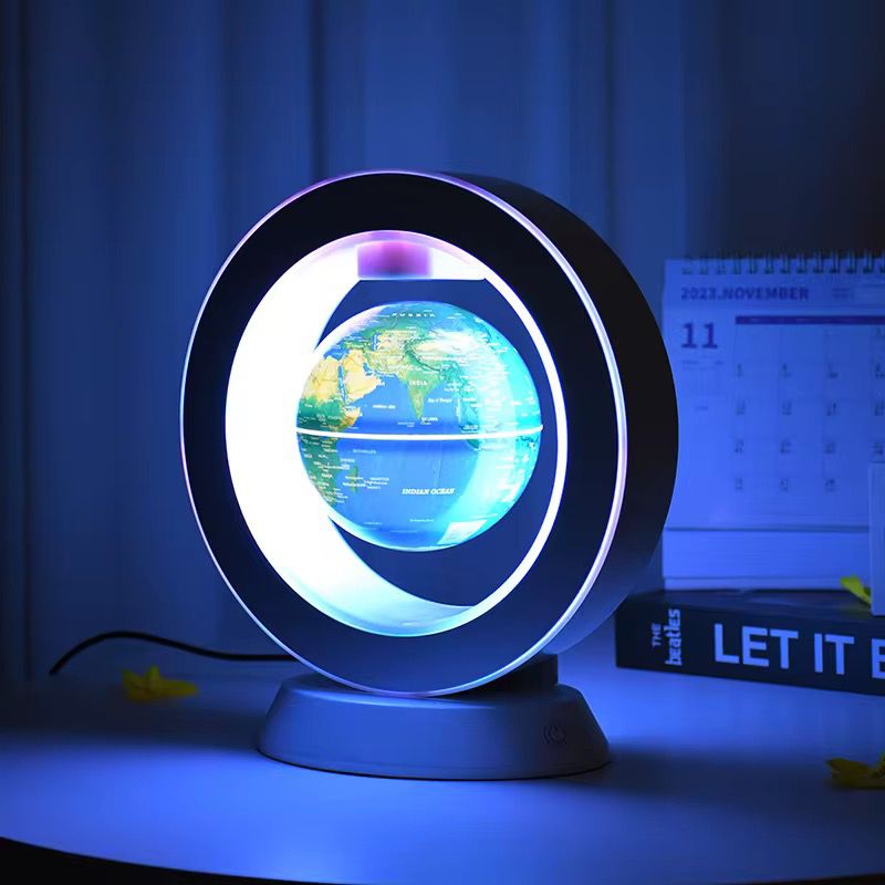 مكبر صوت ذكي على شكل كرة أرضية مع Alexa AI – بلوتوث، صوت ستيريو، إضاءة LED، تحكم صوتي، مثالي للمنزل والمكتب