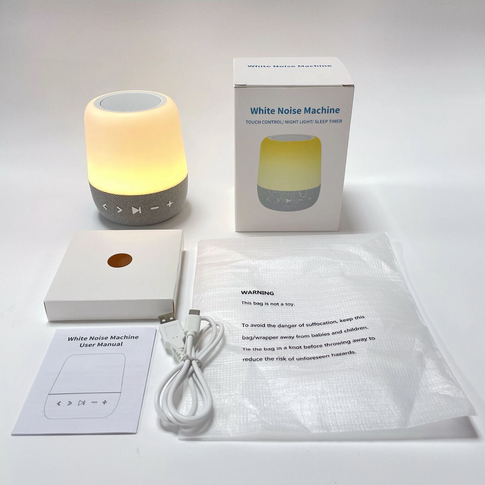 مكبر صوت للاسترخاء والنوم مع 8 ألوان ساحرة – تجربة صوتية هادئة لتحسين النوم وتقليل التوتر