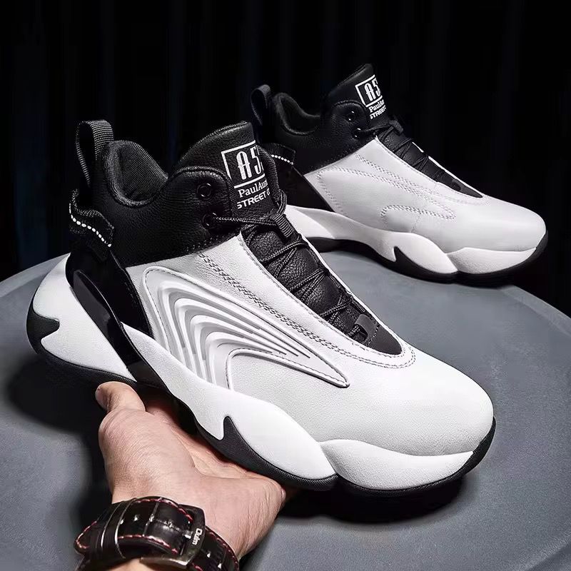 احذيه رجاليه رياضيه بنعل سميك موديل حديث من الطراز الكورى تصميم مضد للانزلاق