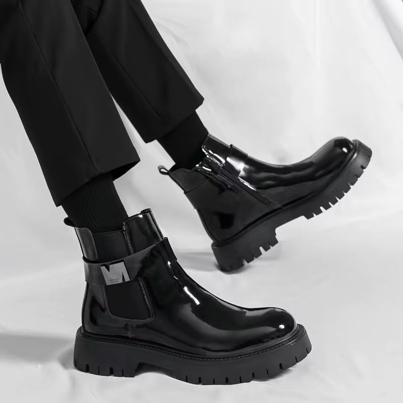 بوت رجالى بيلمع جلد ناعم